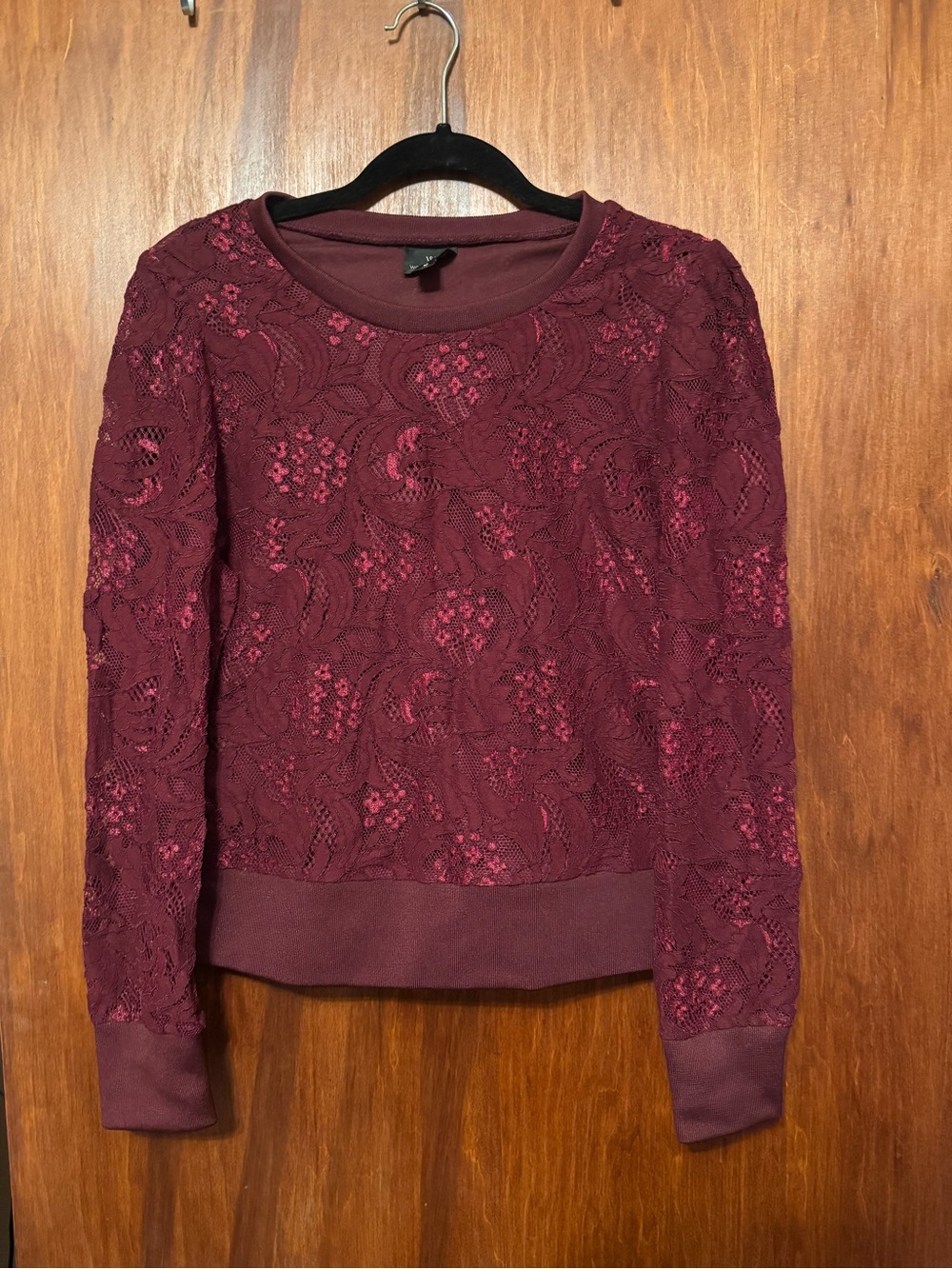 Worthington Floral Lace Cottagecore Sweater Size Medium